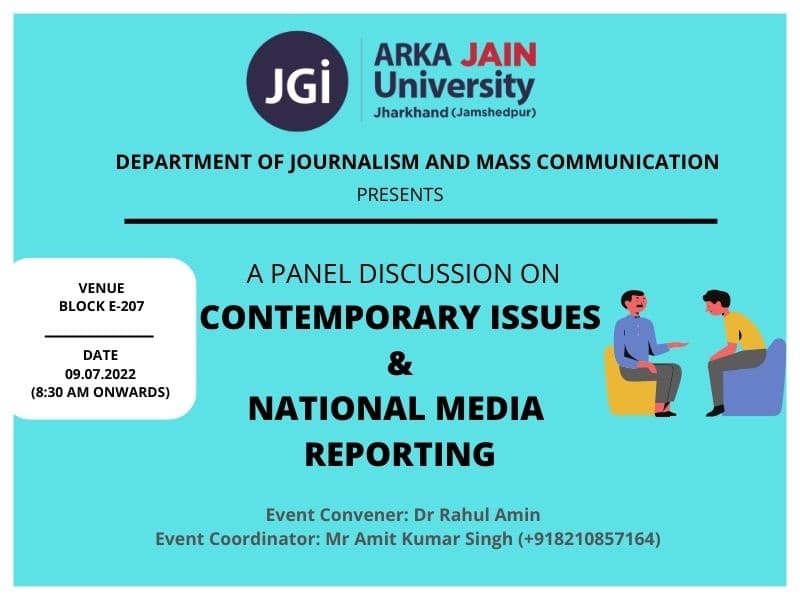 A Panel Discussion On Contemporary Issues & National Media Reporting
