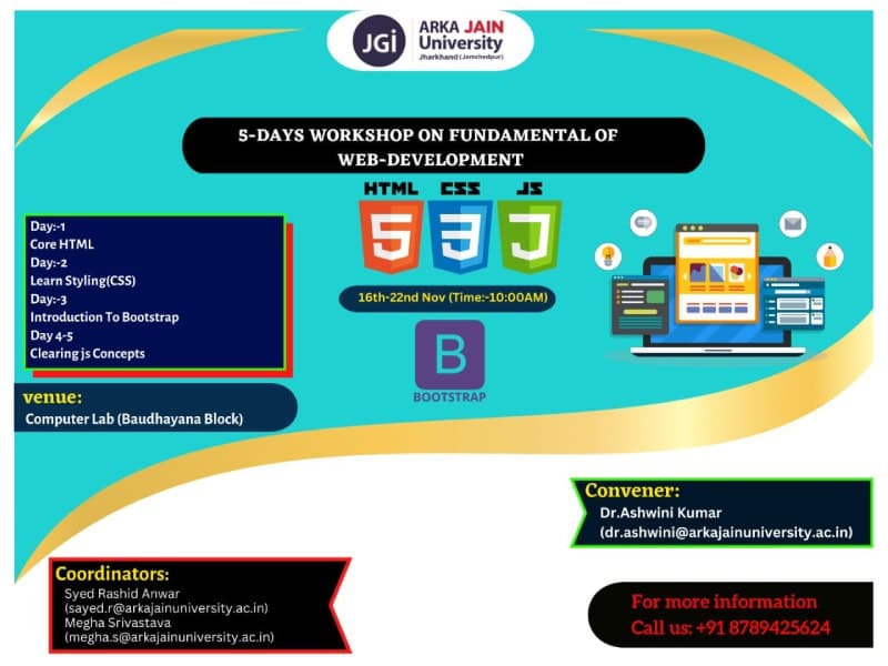 5-Days Workshop on Fundamental of Web-development