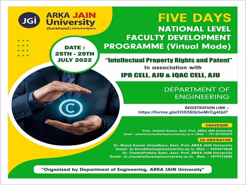 FDP On Intellectual Property Rights And Patent