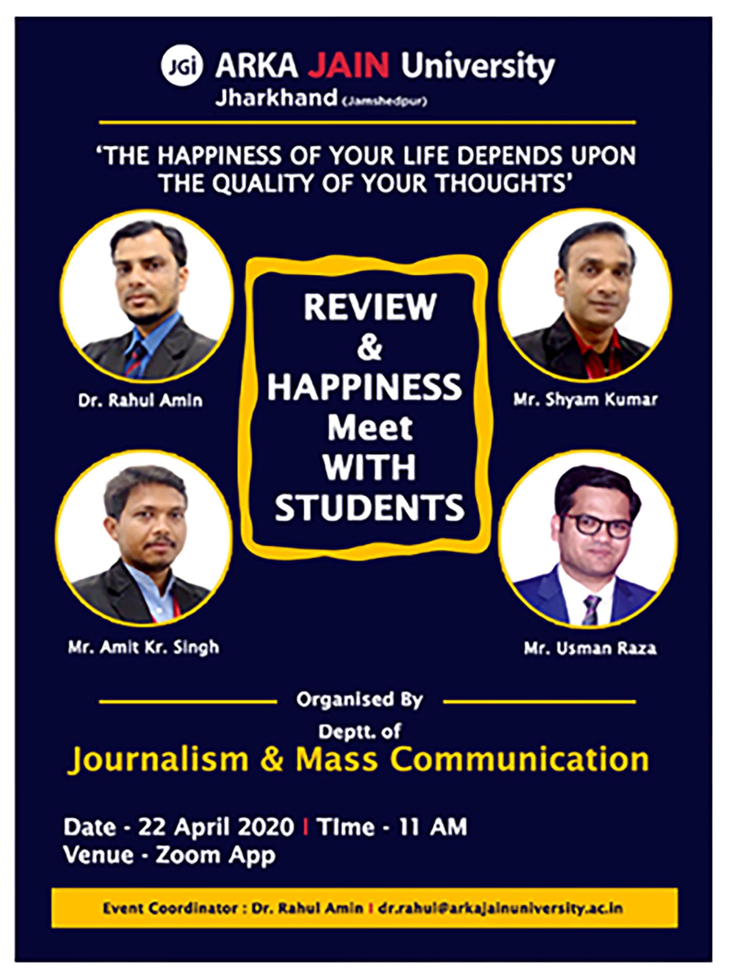 REVIEW & HAPPINESS MEET WITH STUDENTS