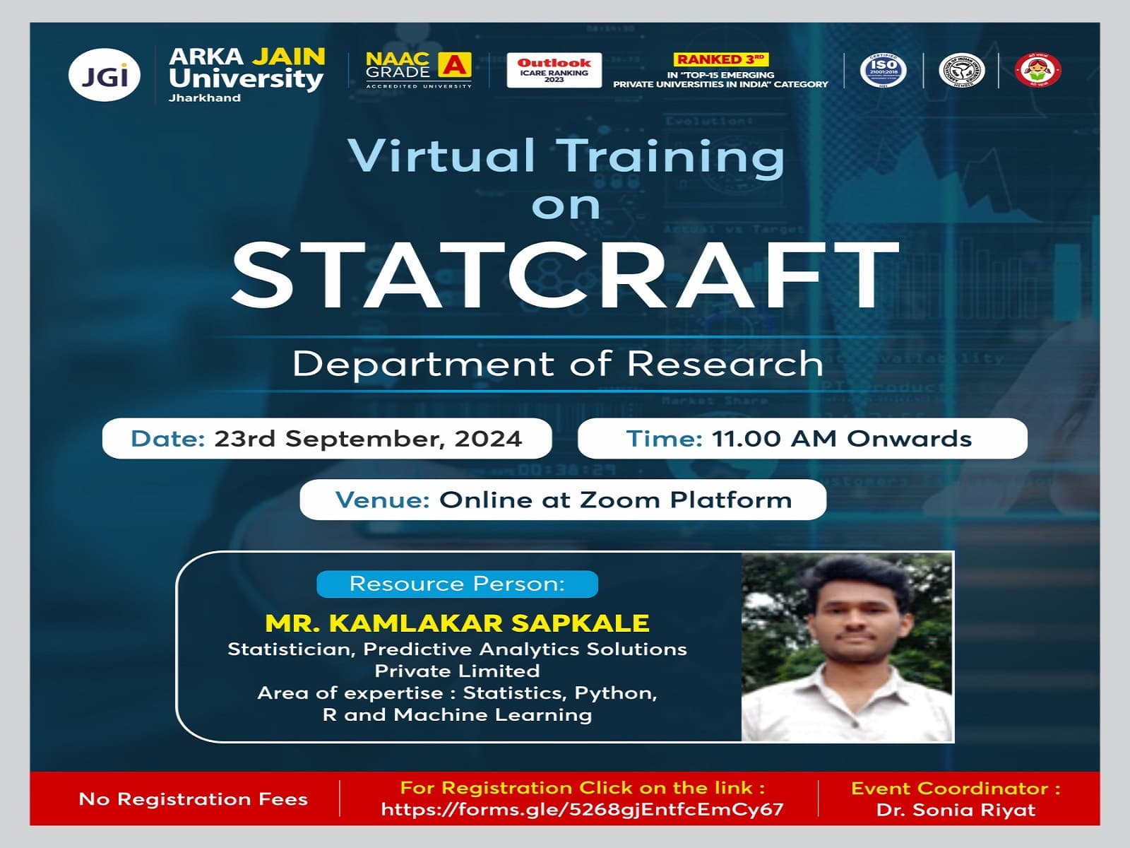 Related to Virtual Training Session on STATCRAFT.