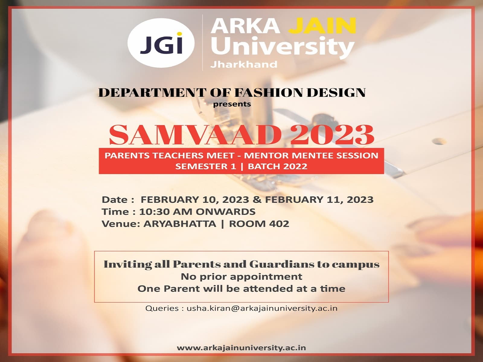 Samvaad 2023 Parents Teachers Meet – Mentor Mentee Session
