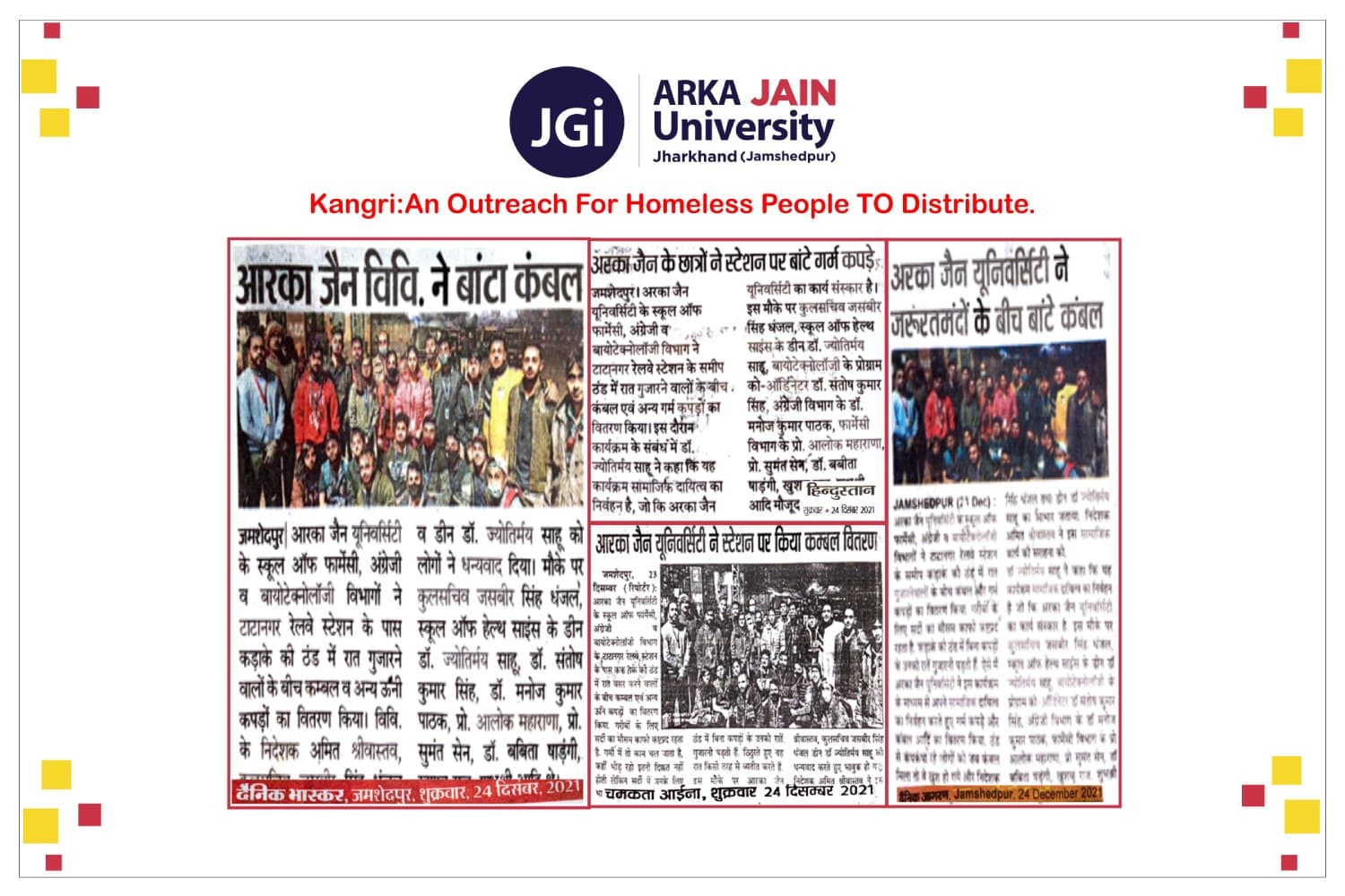 Kangri : An Outreach For Homeless People TO Distribute Warm Clothes In The Winter