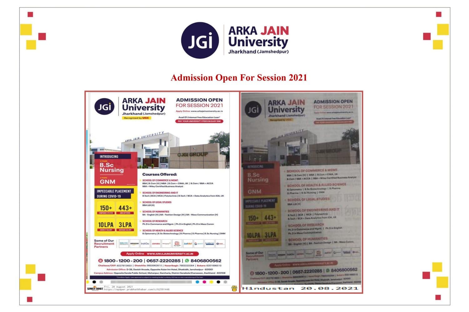 Admission Open 2021
