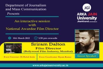 An interactive session with National awardee film director-Sriram Dalton
