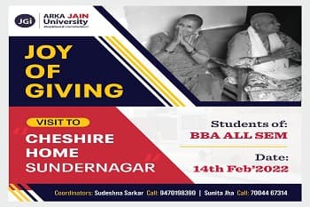 Joy of Giving Visit To Cheshire Home Sundernagar