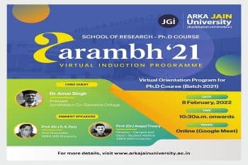 School Of Research-Ph.D Course Aarambh 21