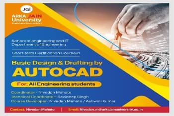 Short-Term Certification Course In Basic Design & Drafting By AUTOCAD