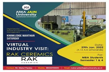 Virtual Industry Visit : Rak Ceremics