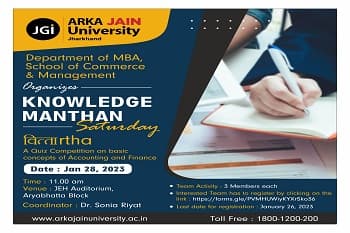 Vittartha: Quiz Competition On Basic Concepts Of Accounting And Finance