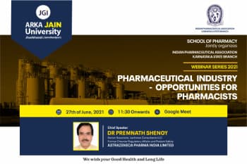 Webinar on Pharmaceutical Industry Opportunities For Pharmacists
