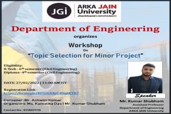 Workshop on Topic Selection For Minor Project