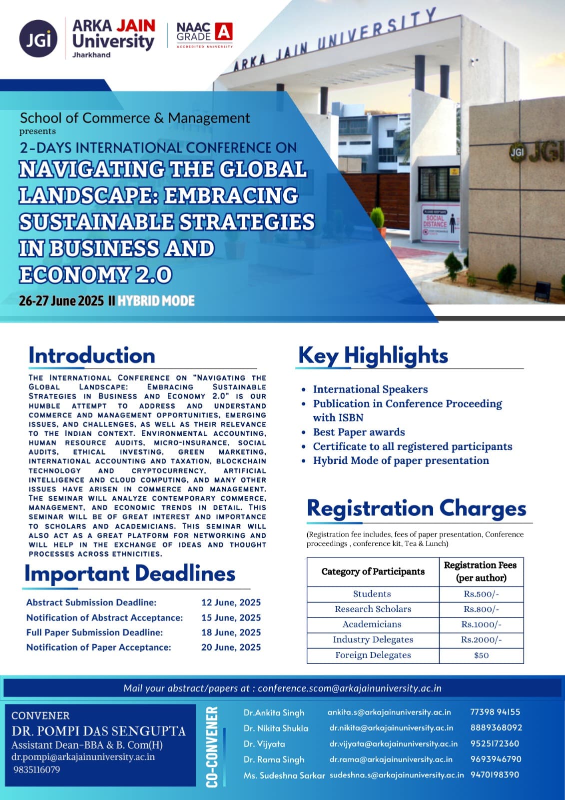 International Conference on Navigating The Global Landscape: Embracing Sustainable Strategies in Business And Economy 2.0