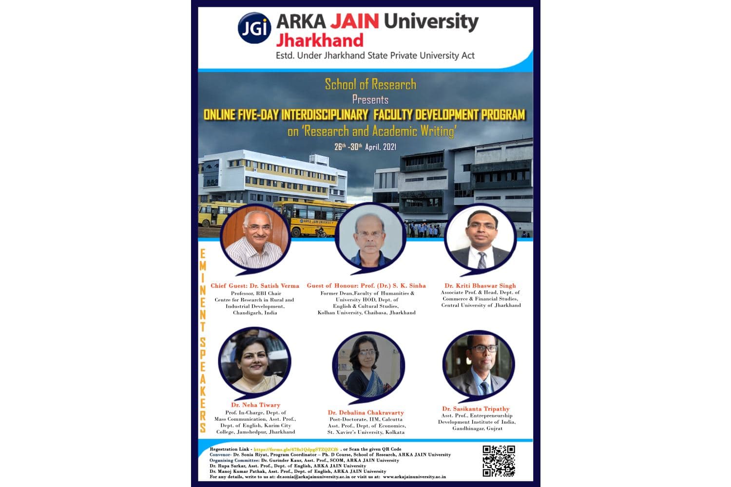 Five Day Interdisciplinary Faculty Development Program on ‘Research & Academic Writing