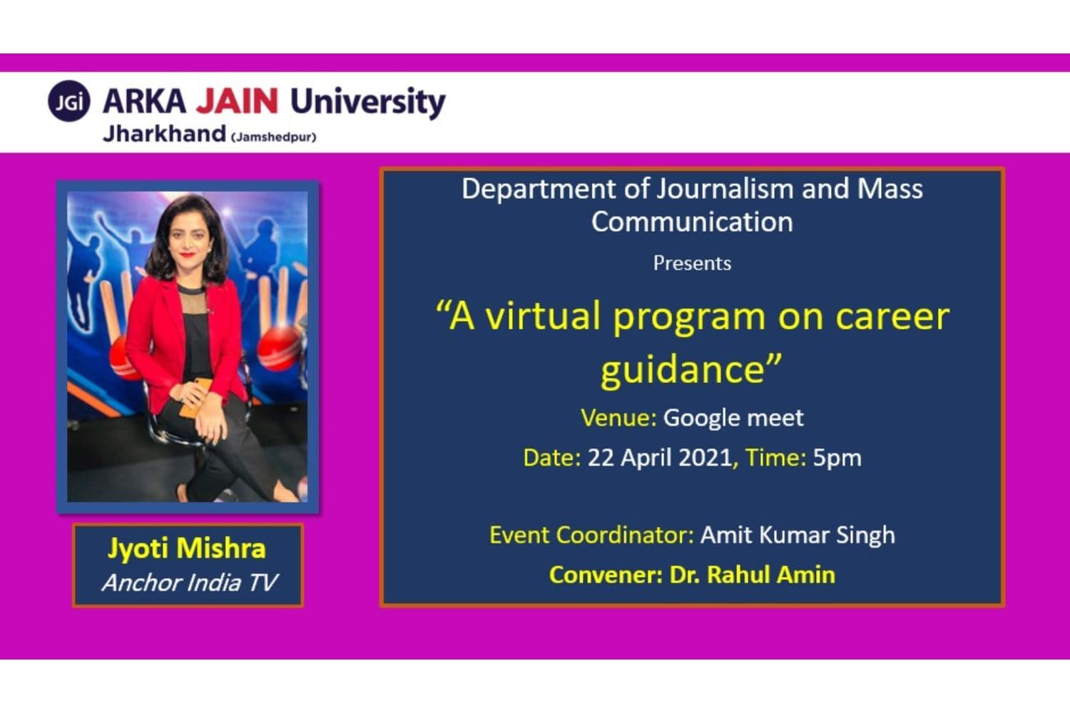 A Virtual Program On Career Guidance