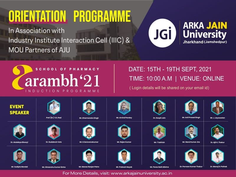 Aarambh 2021 School of Pharmacy