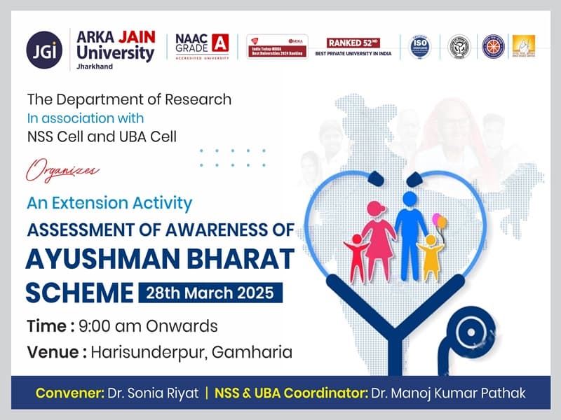 Assessment of Awareness of Ayushman Bharat Scheme.