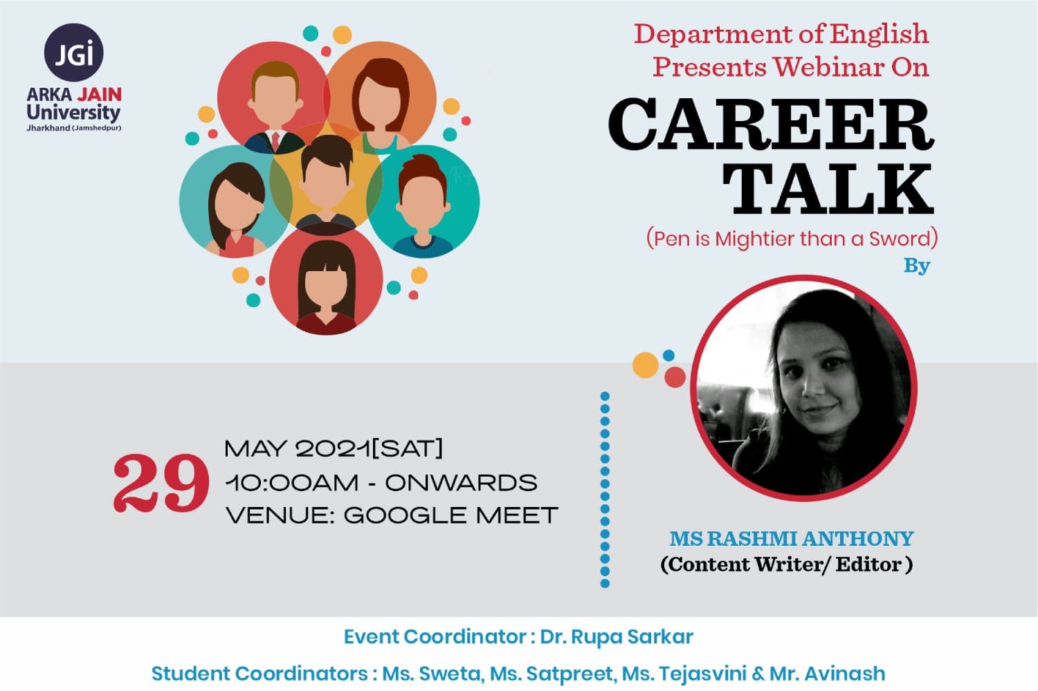 Webinar on Career Talk on -Pen is Mightier than a Sword