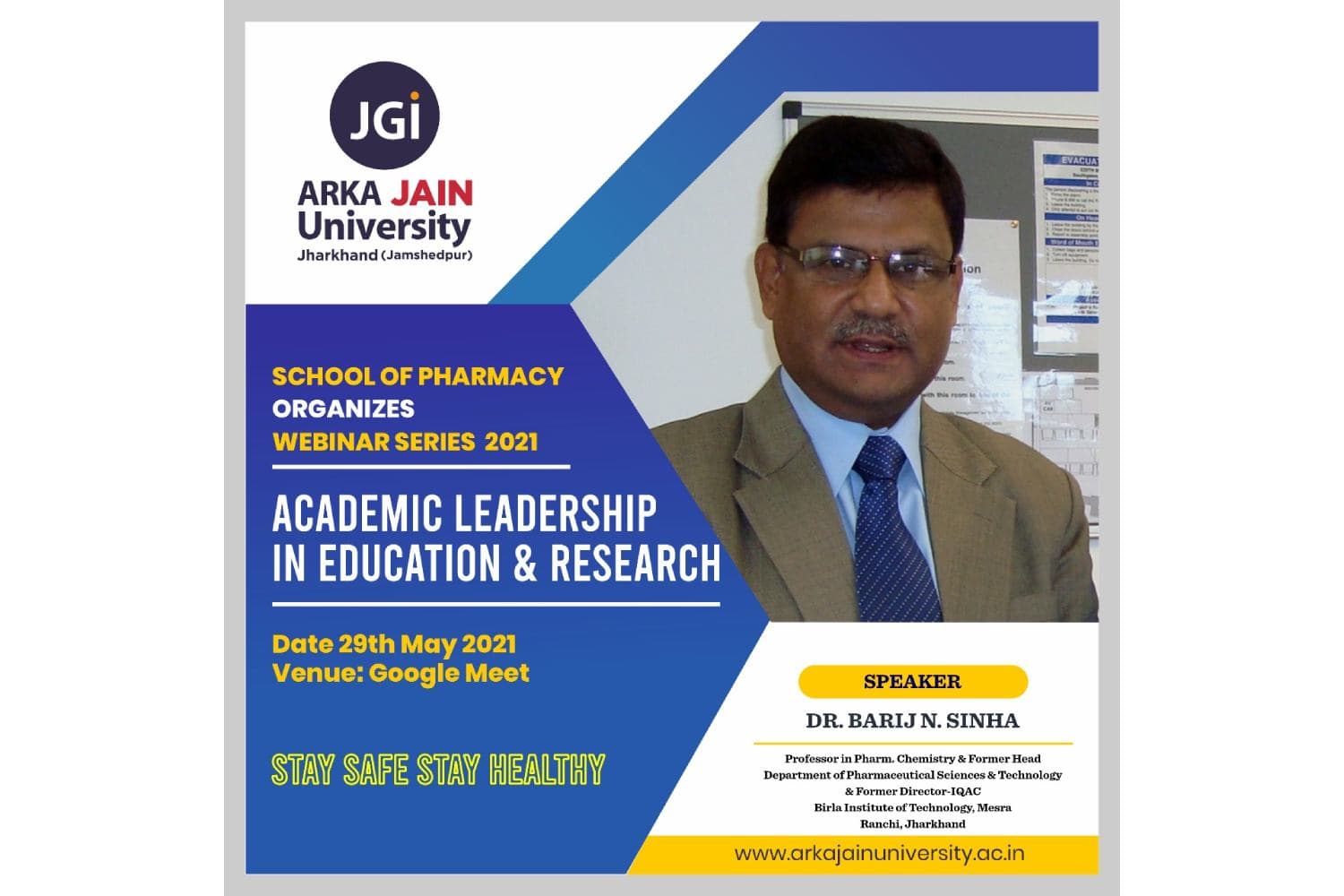 Webinar On Academic Leadership In Education & Research