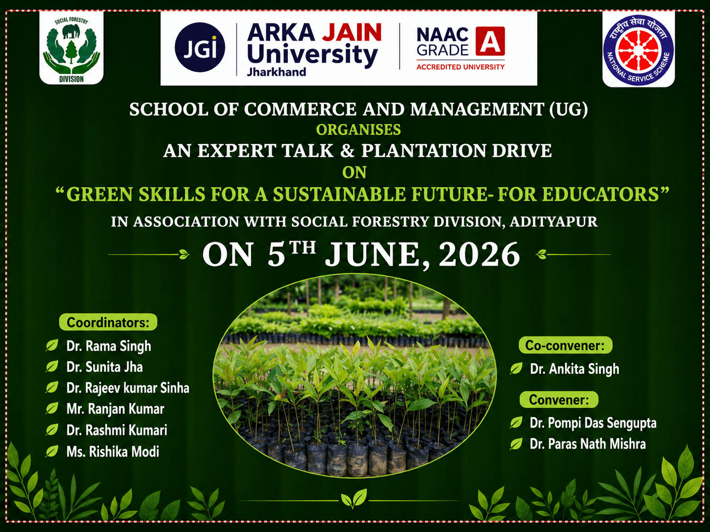 An Expert Talk & Plantation Drive