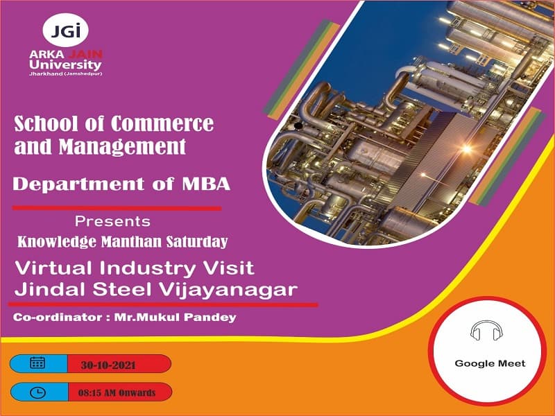 Virtual Industry Visit Jindal Steel Vijayanagar