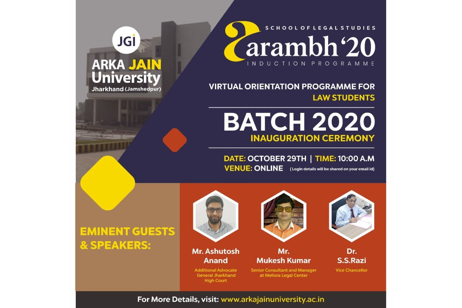 Induction & Orientation Program – BBA LLB