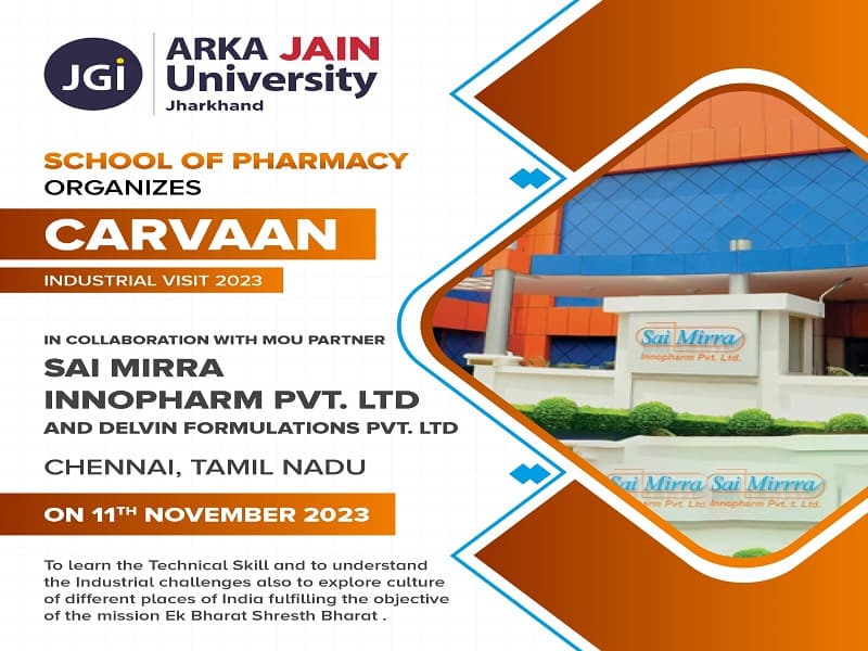 Industrial Visit to Sai Mirra Innopharm (Pvt) Ltd.