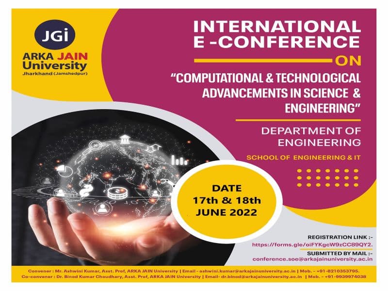 International E-Conference on “Computational and Technological Advancements in Science & Engineering”