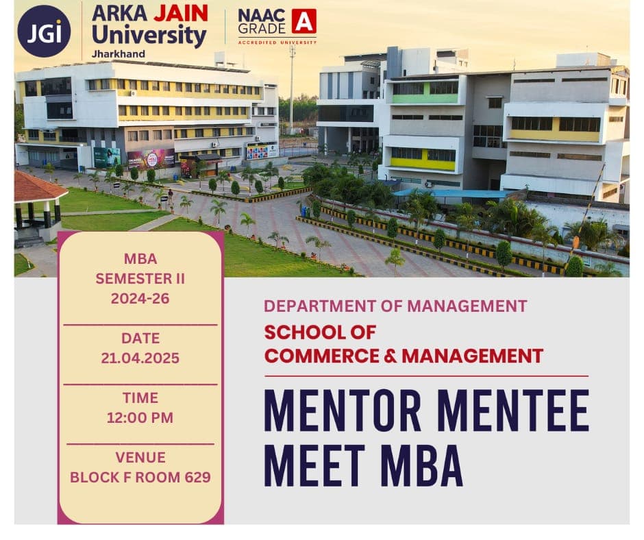 Mentor Mentee Meet MBA Sem II