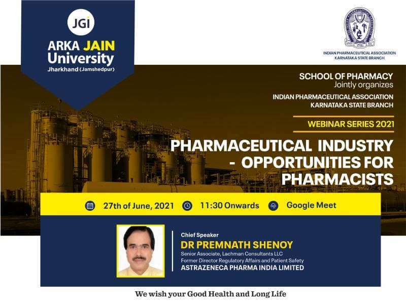 Webinar on Pharmaceutical Industry Opportunities For Pharmacists