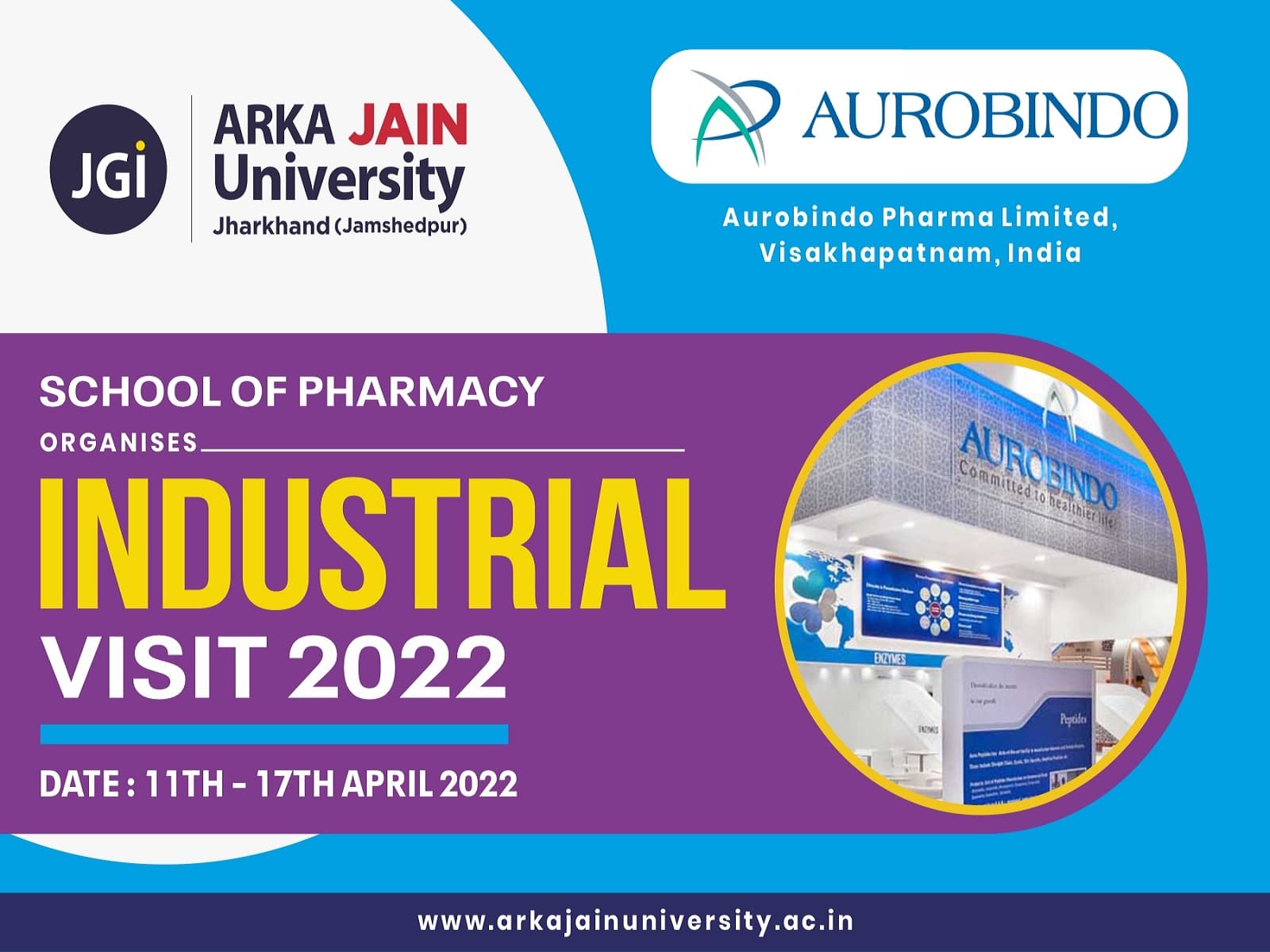 Industrial Visit Aurobindo Pharma Limited, Visakhapatnam, India