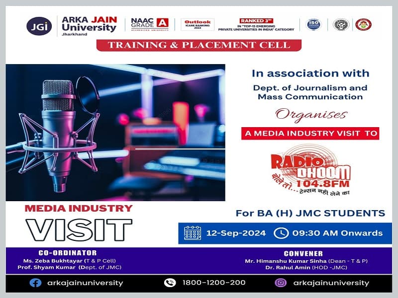 A Media Industry Visit to Radio Dhoom.