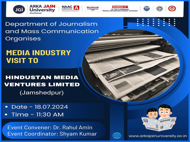 Media Industry Visit to Hindustan Media Ventures Limited