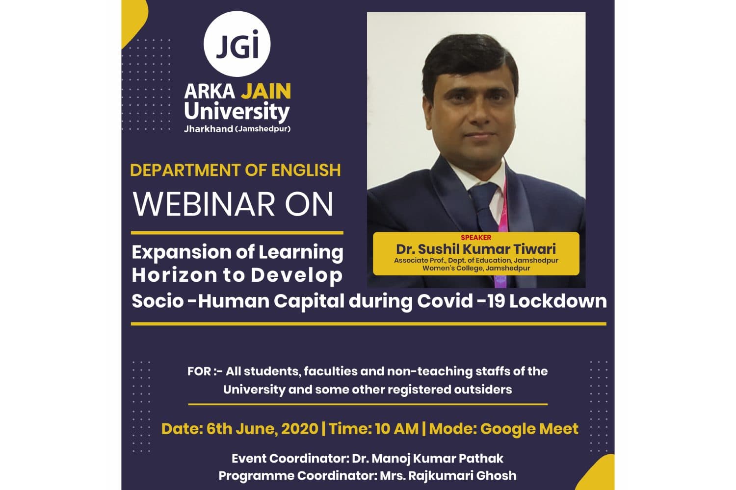 Webinar On Indian English Poetry
