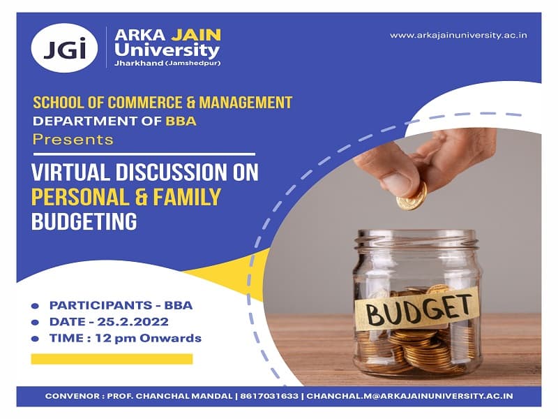 Virtual Discussion On Personal & Family Budgeting