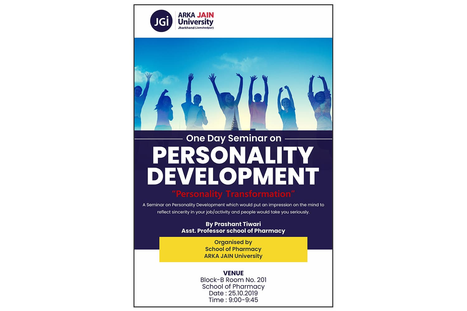 PERSONALITY DEVELOPMENT One Day Seminar