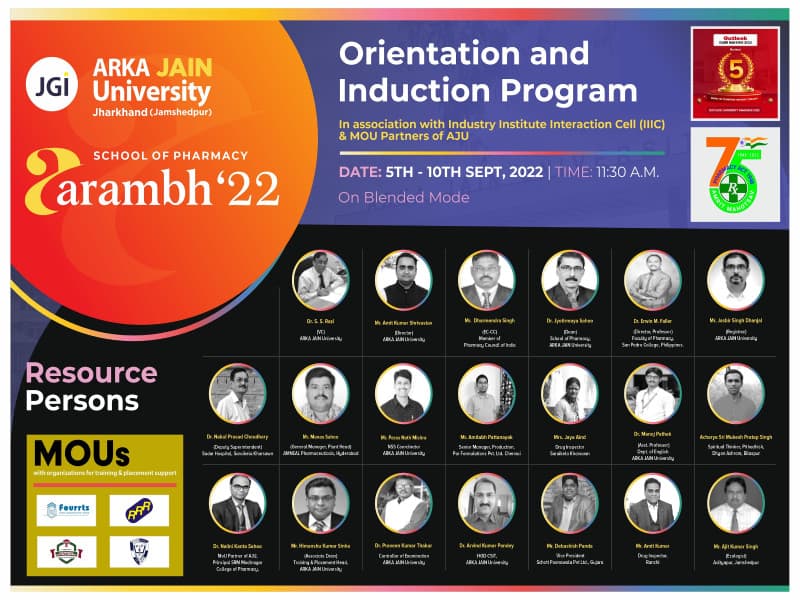Orientation and Induction Program: School Of Pharmacy