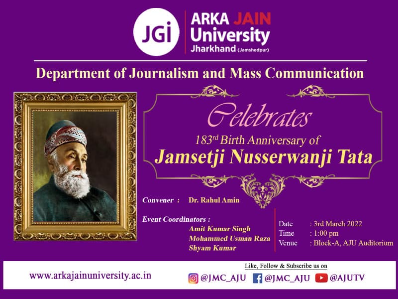 Celebrates Birth Anniversary of J.N.Tata