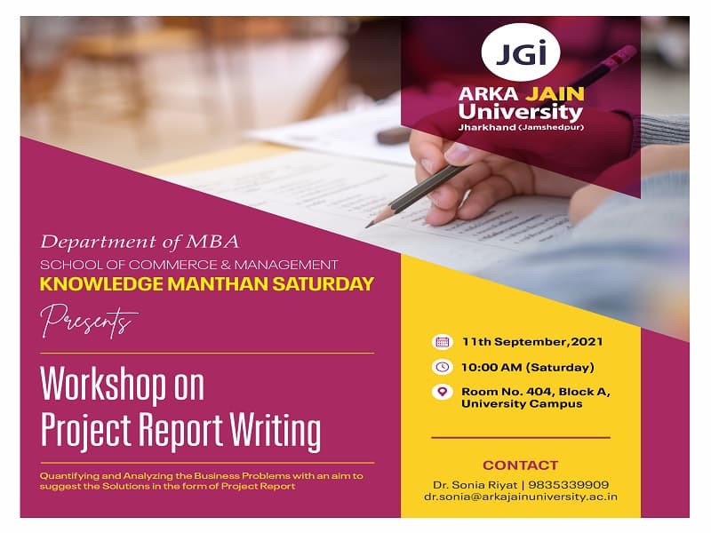 Workshop on Project Report Writing