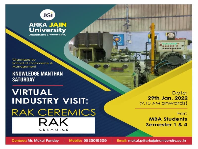 Virtual Industry Visit : Rak Ceremics
