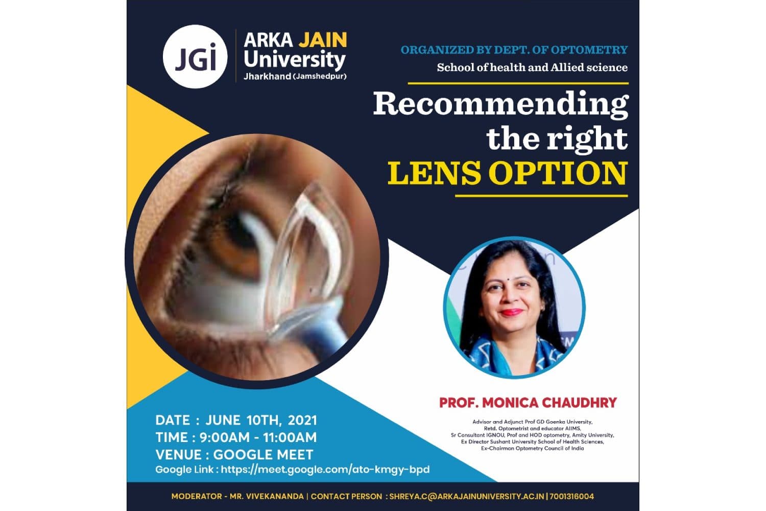 Recommending The Right Lens Option