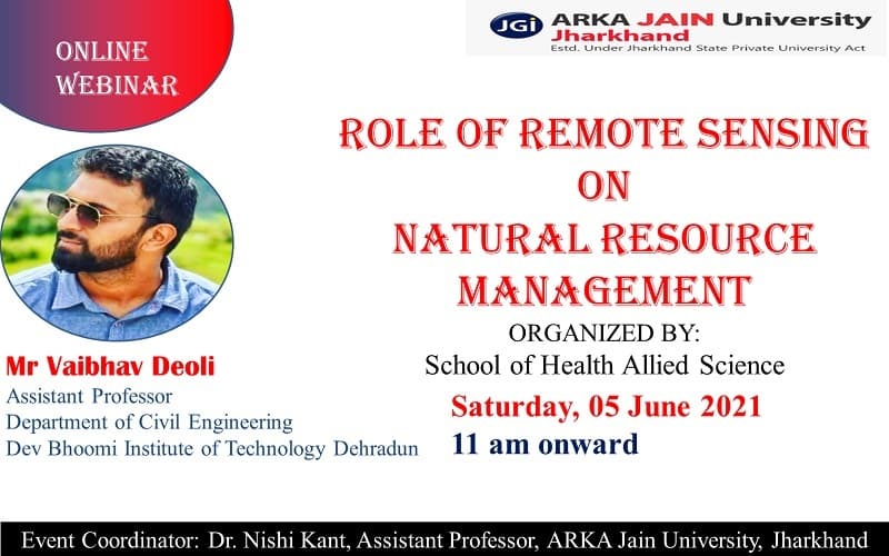 Role Of Remote Sensing On Natural Resource Management