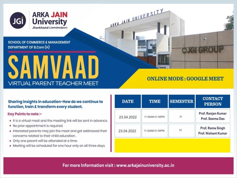 Samvaad : Virtual Parent Teacher Meet