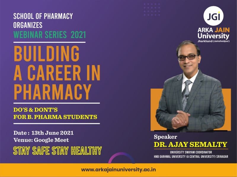 Webinar On Building A Career In Pharmacy