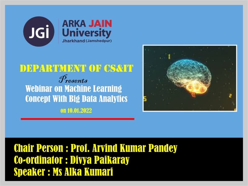 Webinar On Machine Learning Concept with Big Data Analytics