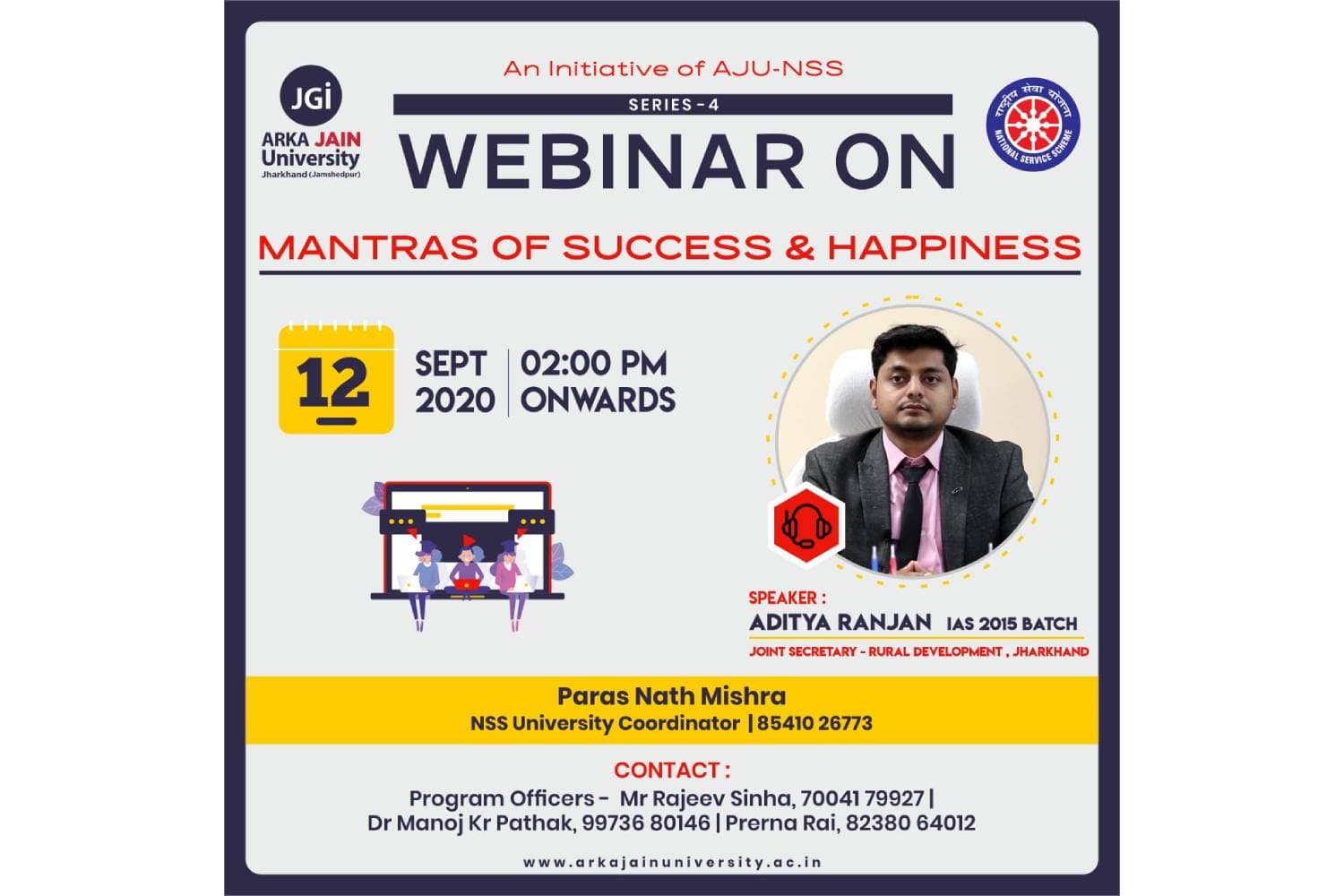 Webinar on Mantras of Sucess & Happiness