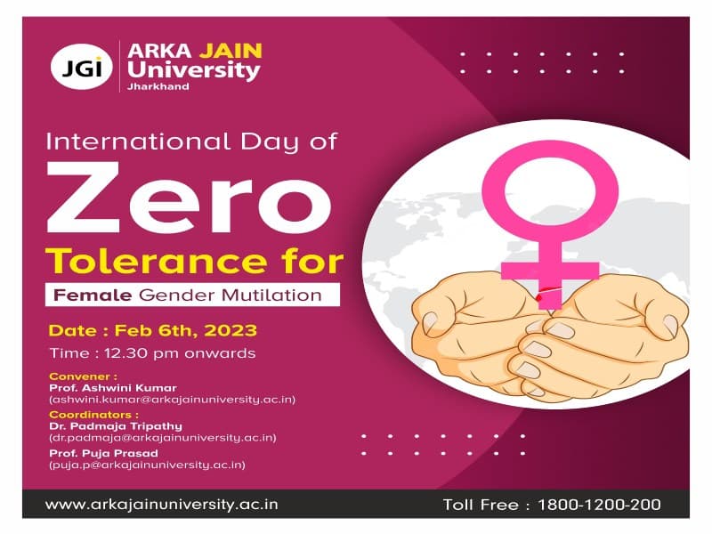 Zero Tolerance For Female Gender Mutilation
