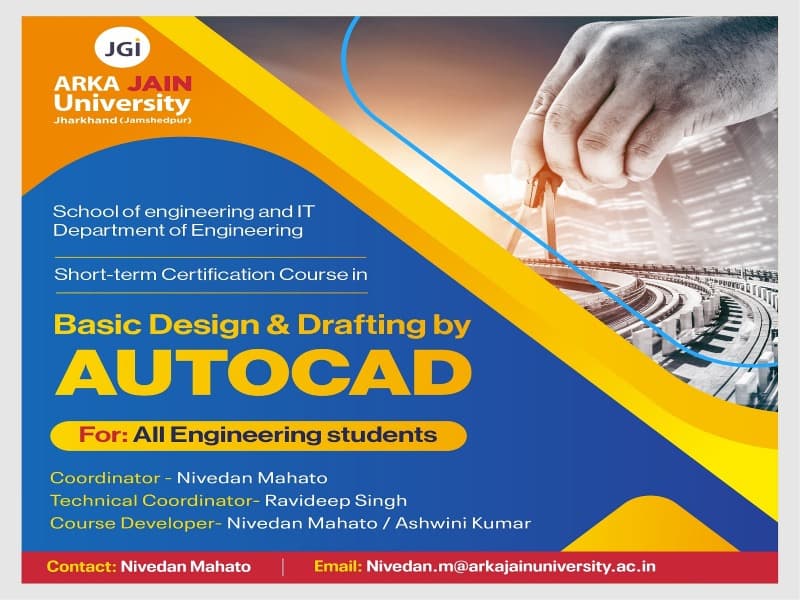 Short-Term Certification Course In Basic Design & Drafting By AUTOCAD