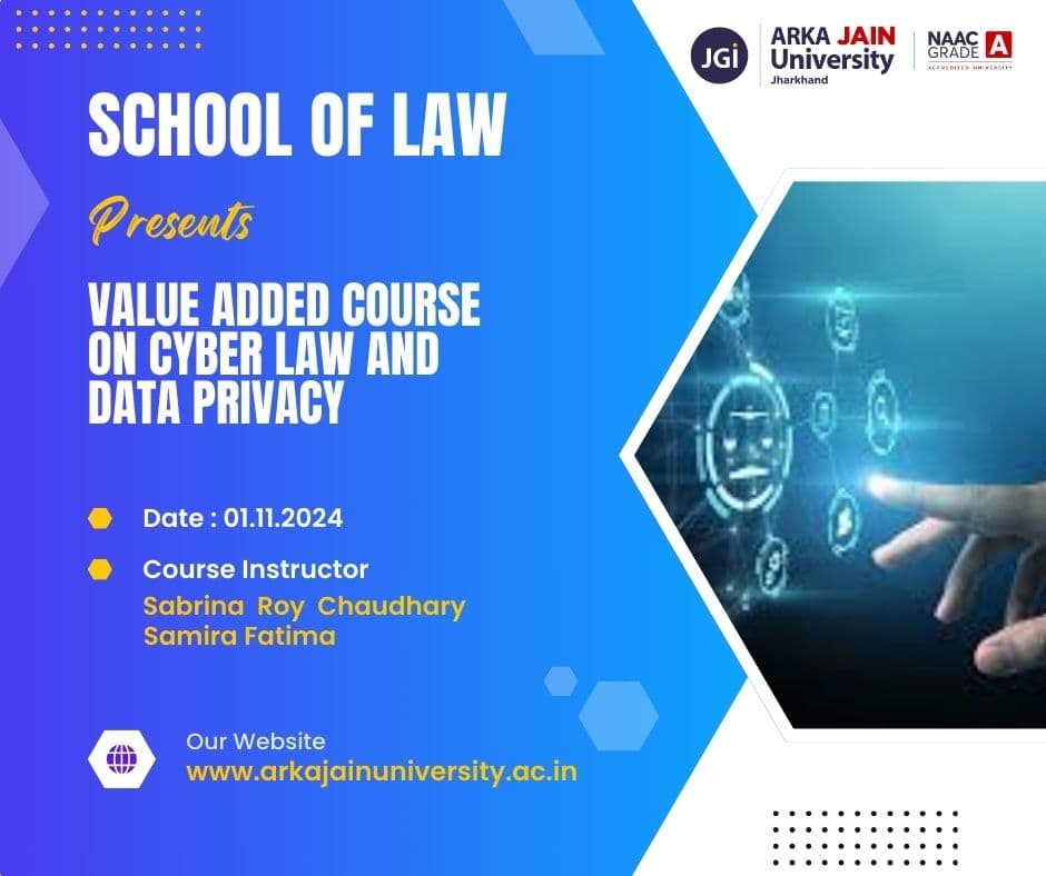 Value Added Course On Cyber Law And Data Privacy
