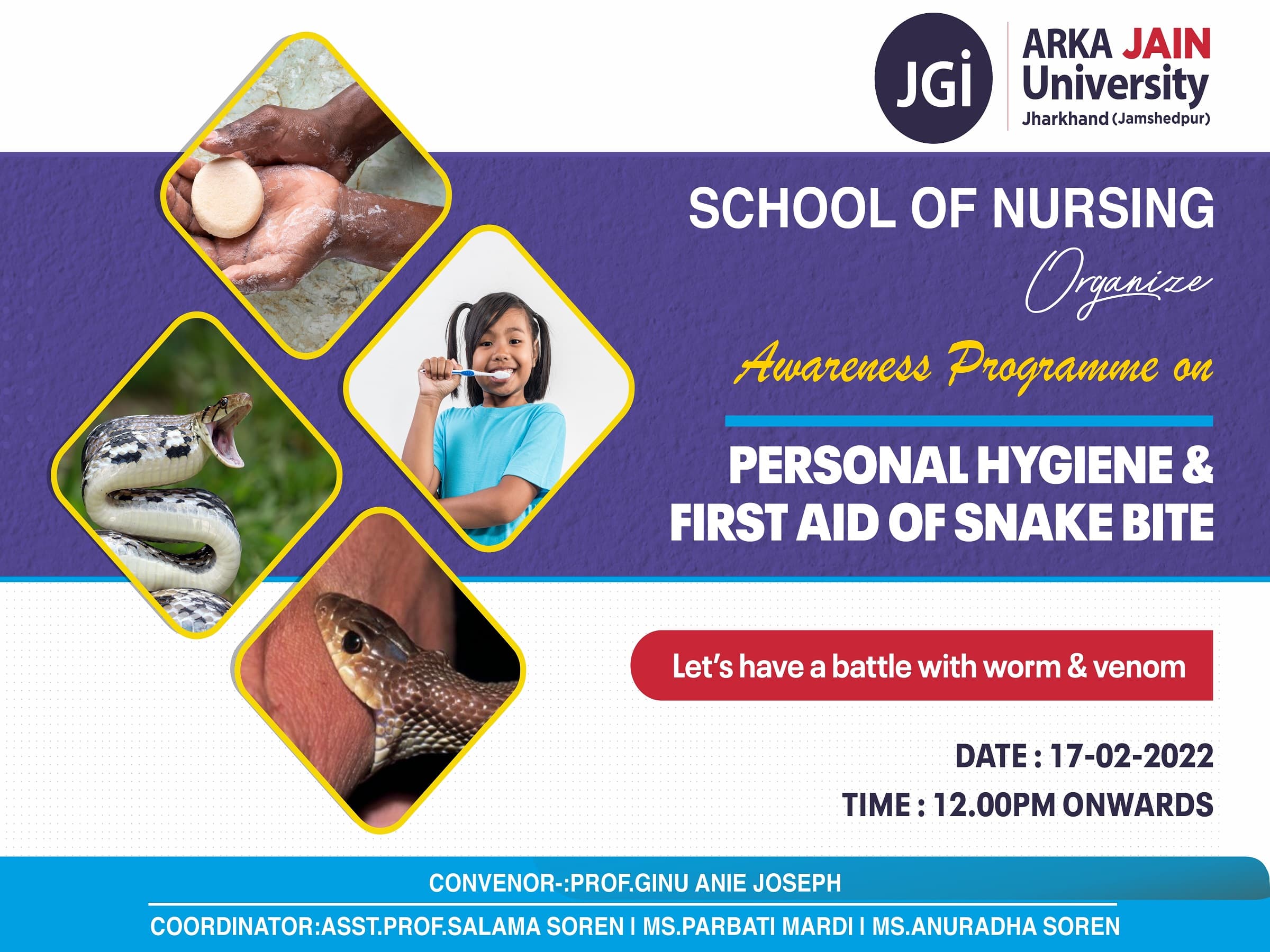 Awareness Programme on Personal Hygiene & First Aid of Snake Bite